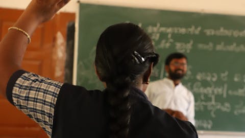 Child model representing Manasa in school