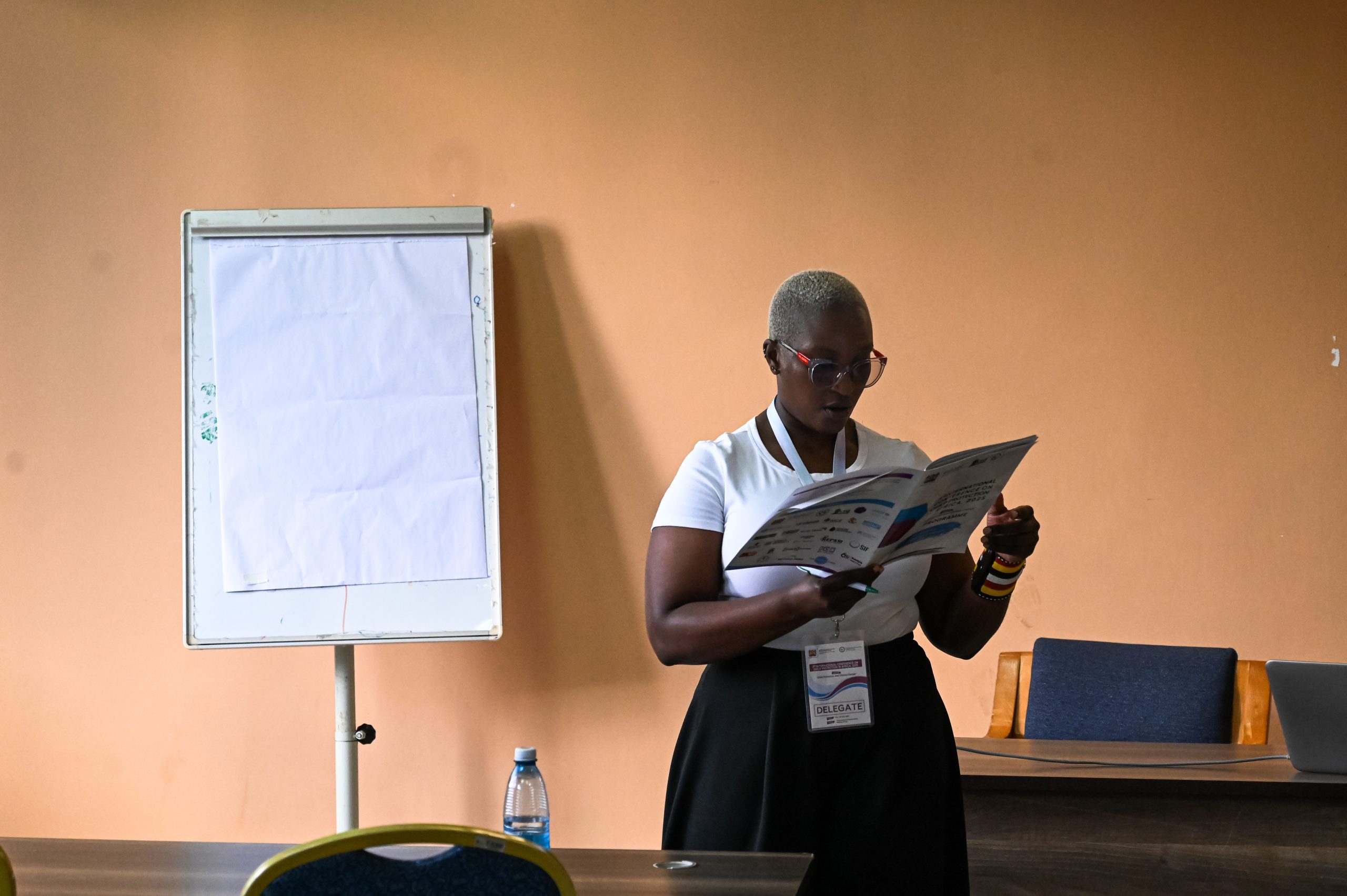 Ms. Lillian Mutuku presenting on Climate Change and the Rise of child Trafficking in the Nothern Kenya at the 3rd International Conference on Child Protection (ICCP) – Africa