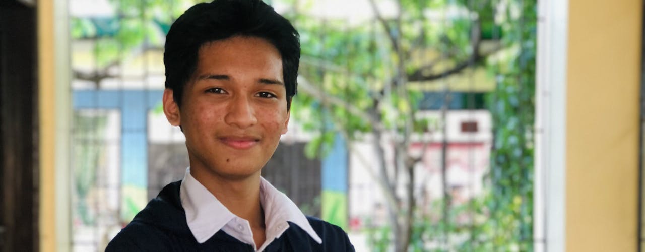Jed, a youth advocate in the Philippines