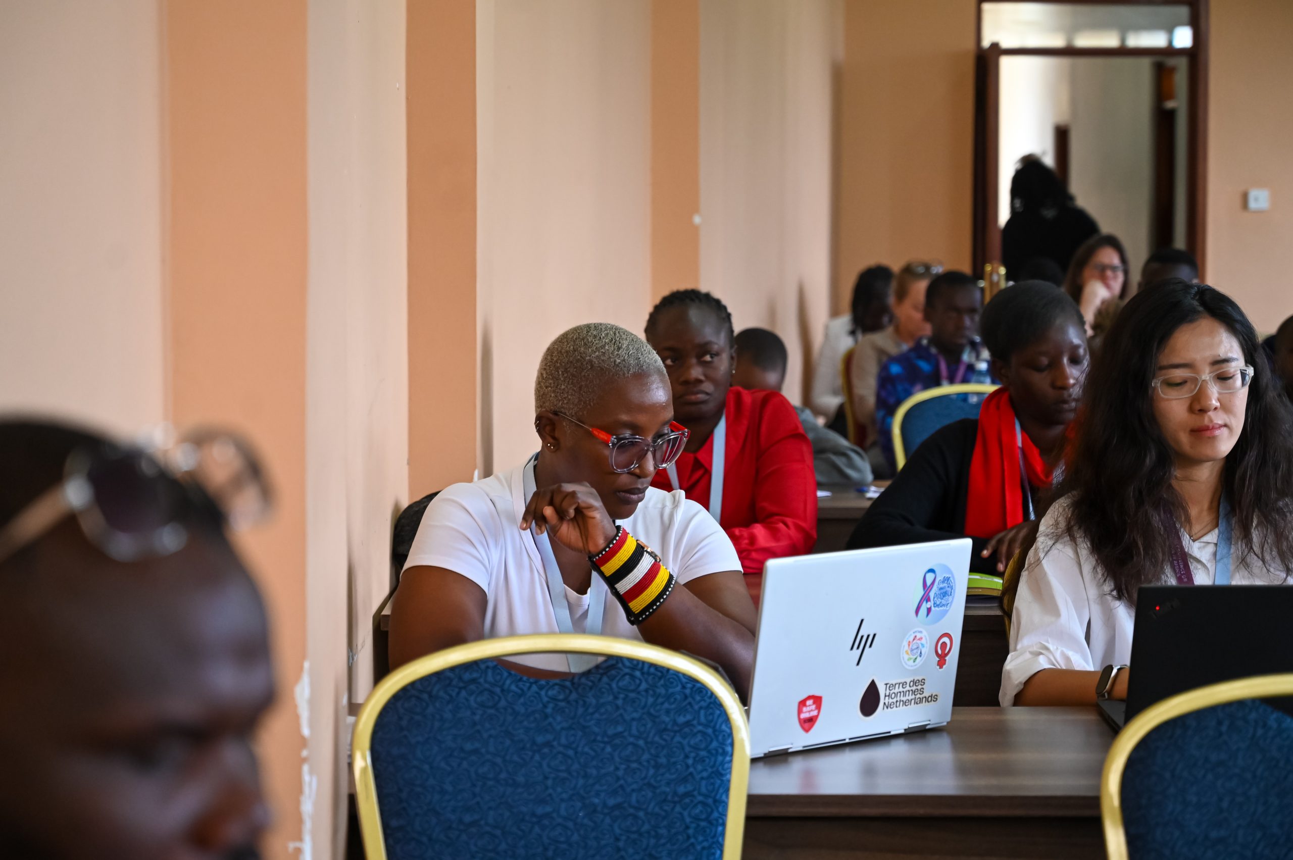 Ms. Lillian Mutuku presenting on Climate Change and the Rise of child Trafficking in the Nothern Kenya at the 3rd International Conference on Child Protection (ICCP) – Africa