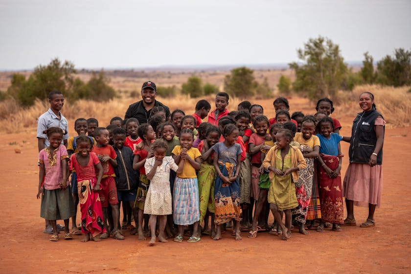 Photo: At the Public Primary School of Benato Atsimo, which opened in June 2024, students participate in an awareness-raising session on child rights survival. Photo credit: Safidy Andrianantenaina.